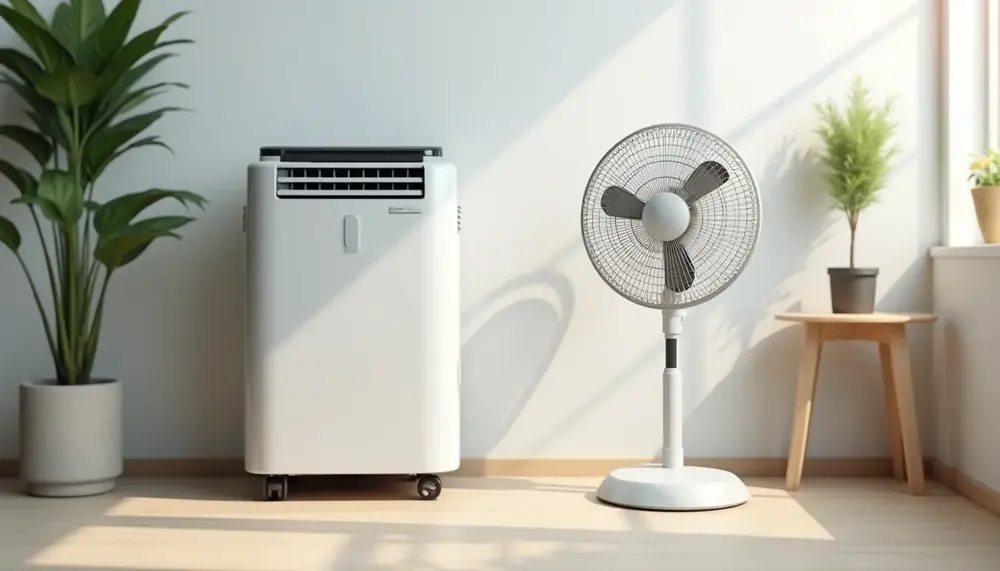 Der Unterschied zwischen mobiler Klimaanlage und Ventilator: Was ist besser für Dich?